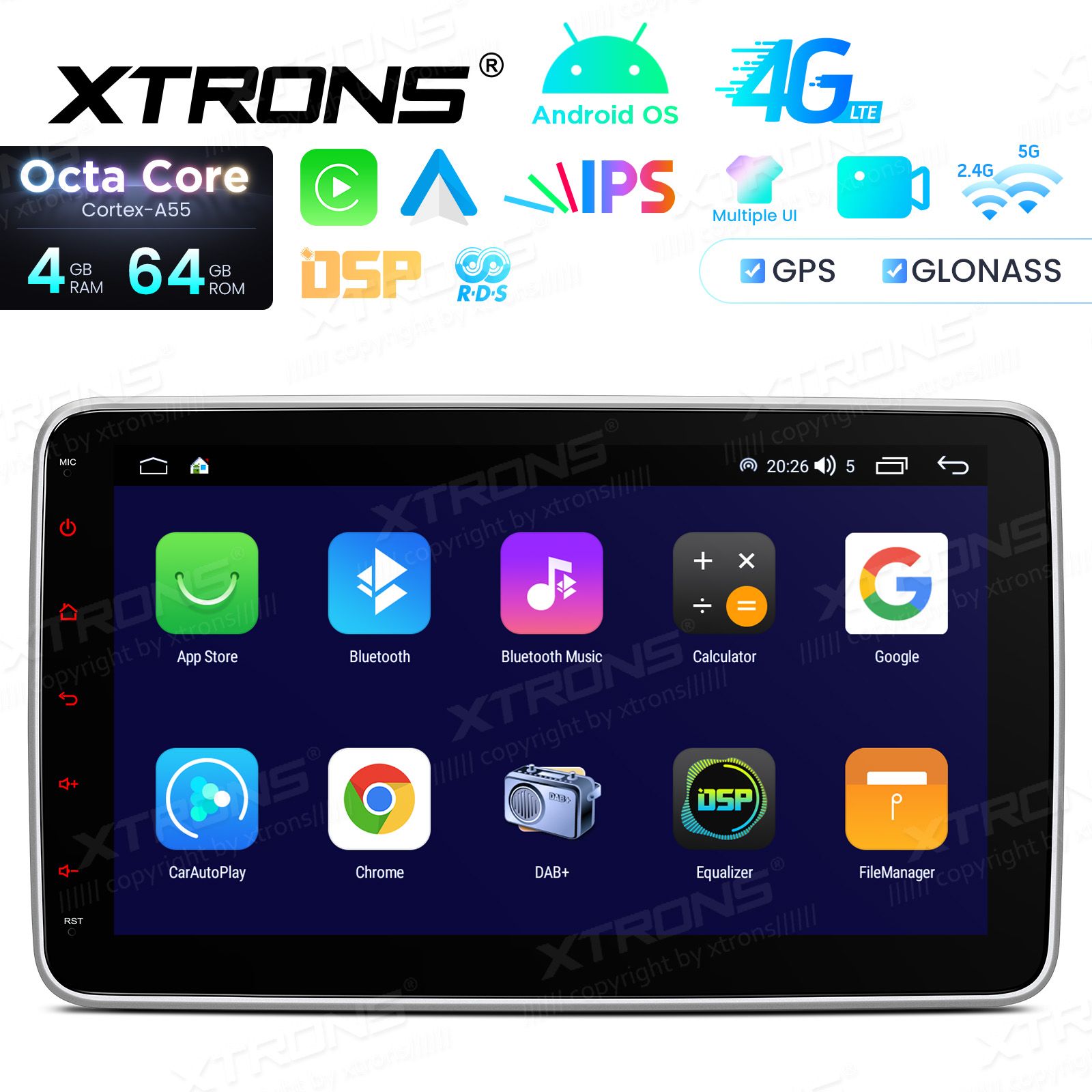 2 DIN Android 14  | GPS autoraadio ja multimeedia keskus